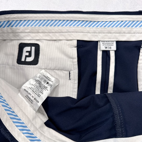 FOOTJOY Men's 38 Navy Blue Gray 10" Lightweight Performance Golf Shorts BUNDLE - Picture 5 of 14